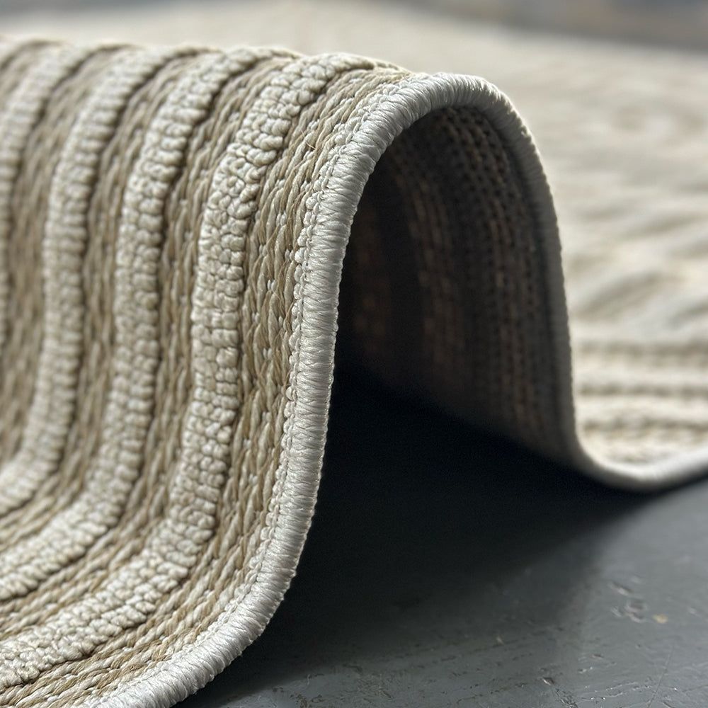Jute Sage Labyrinth Carpet