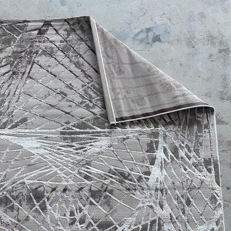 Alin Abstract Silver Area Carpet
