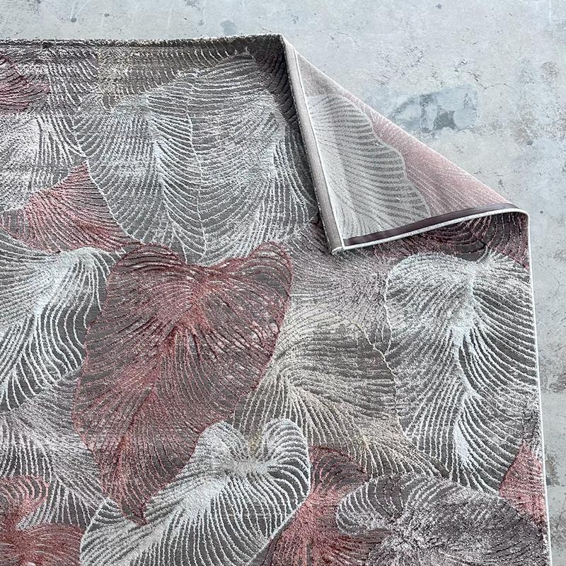 Alin Leaf Pink Area Carpet