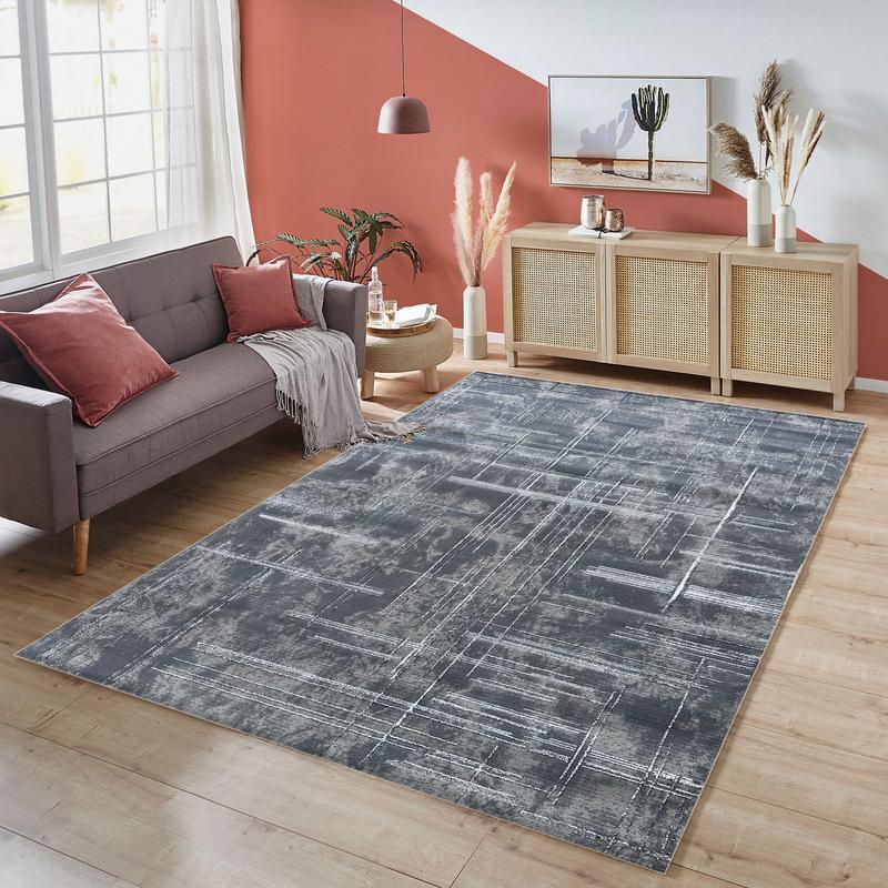 Alin Line Blue Area Carpet