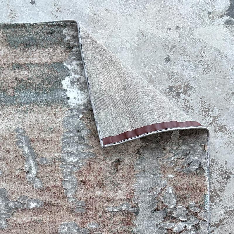 Artist Beige Abstract Area Carpet