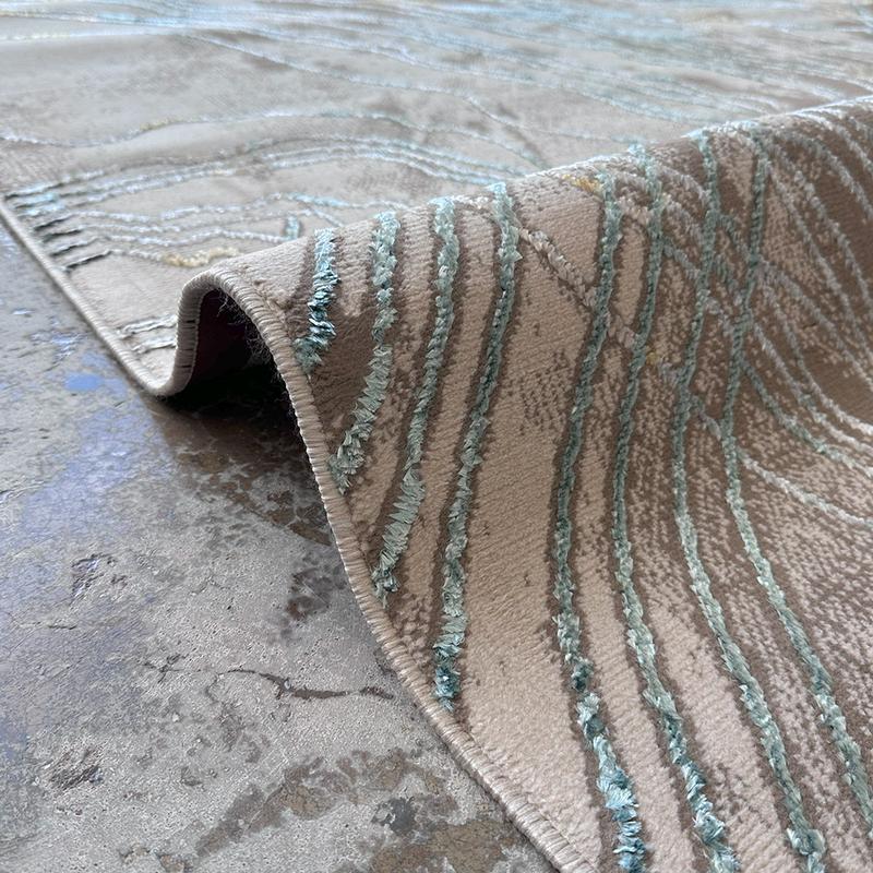 Ikon Abstract Beige Area Carpet