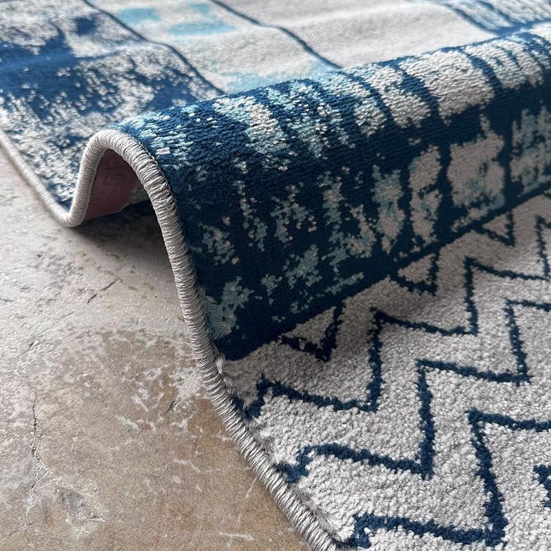 Moyo Blue Box Area Carpet