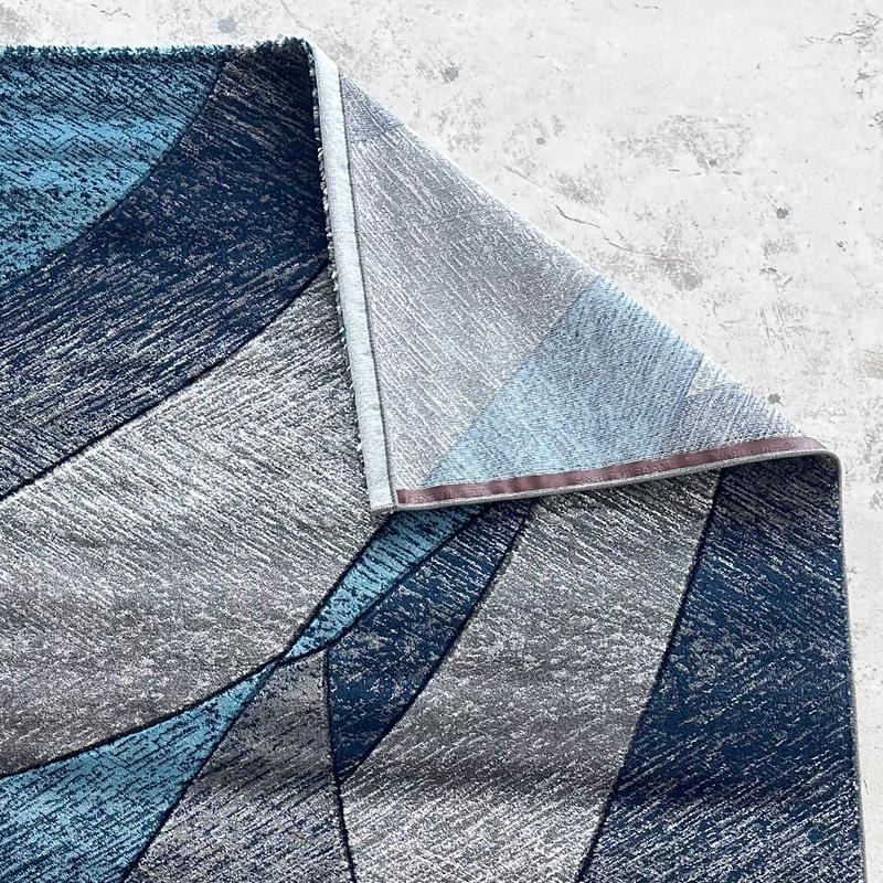 Moyo Blue Dream Line Area Carpet