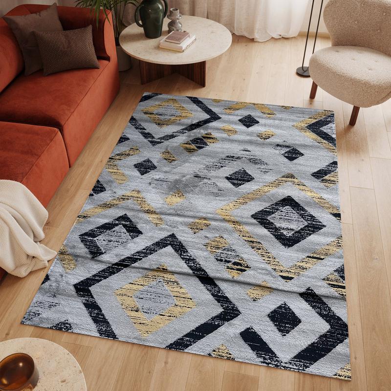 Moyo Gold Karo Area Carpet