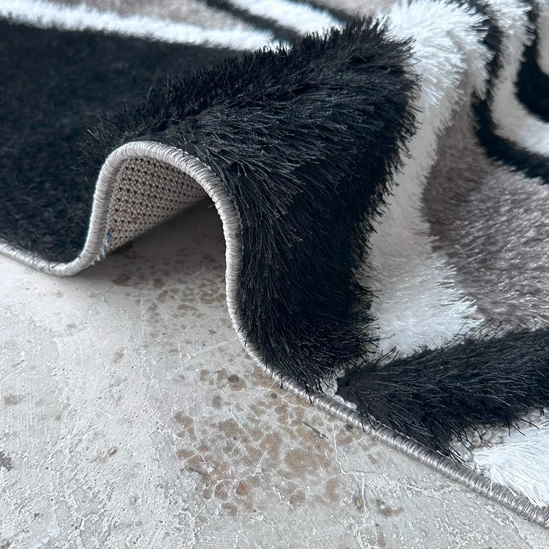 Shaggy Grey Way Area Carpet