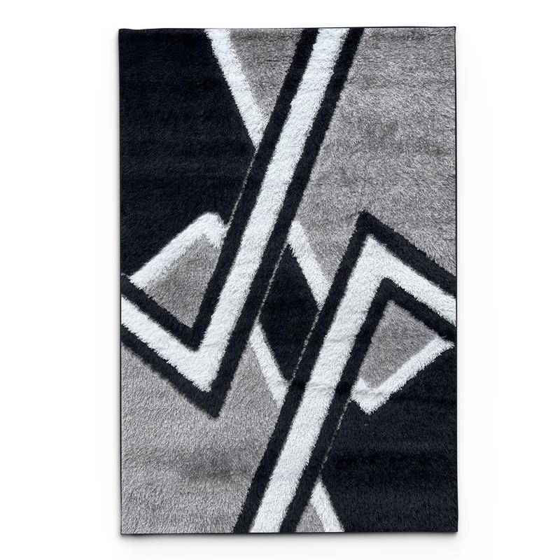 Shaggy Grey Way Area Carpet
