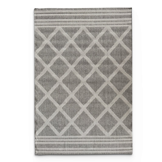 Jute Diamond Cross Carpet