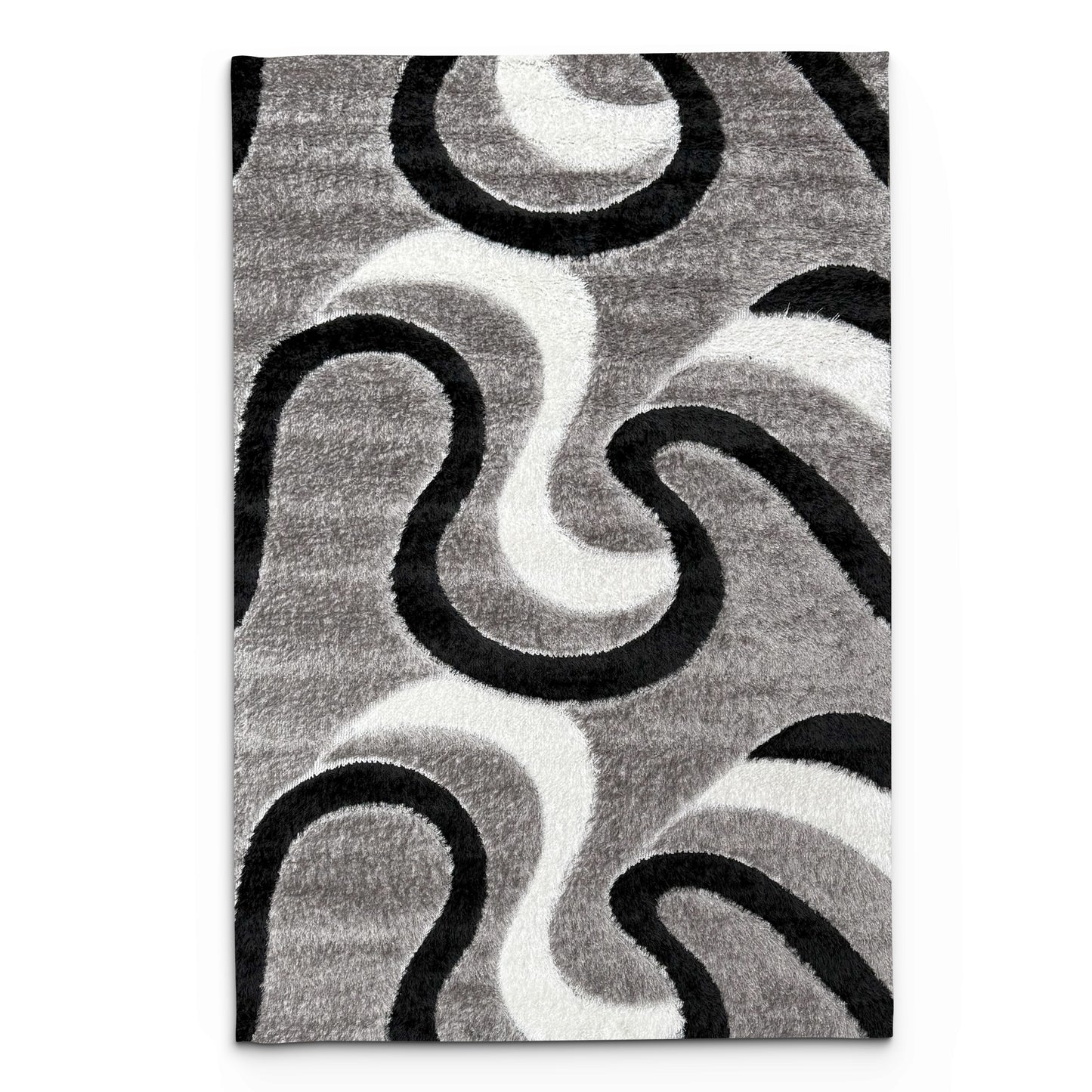 Shaggy Fluvia Grey Carpet