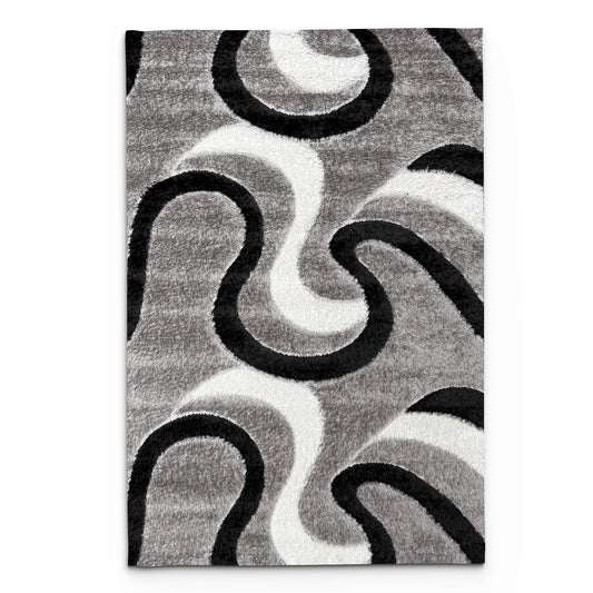 Shaggy Fluvia Grey Carpet