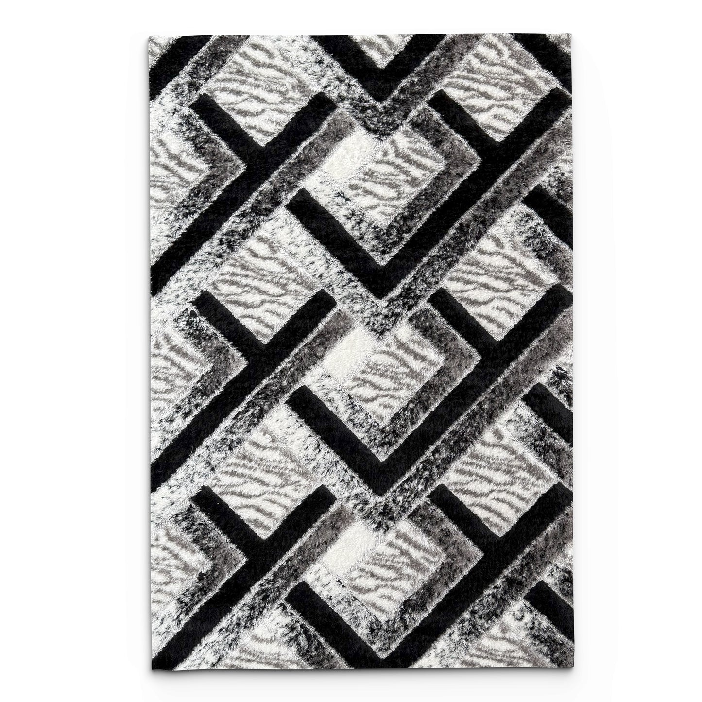 Shaggy Floska Black Carpet