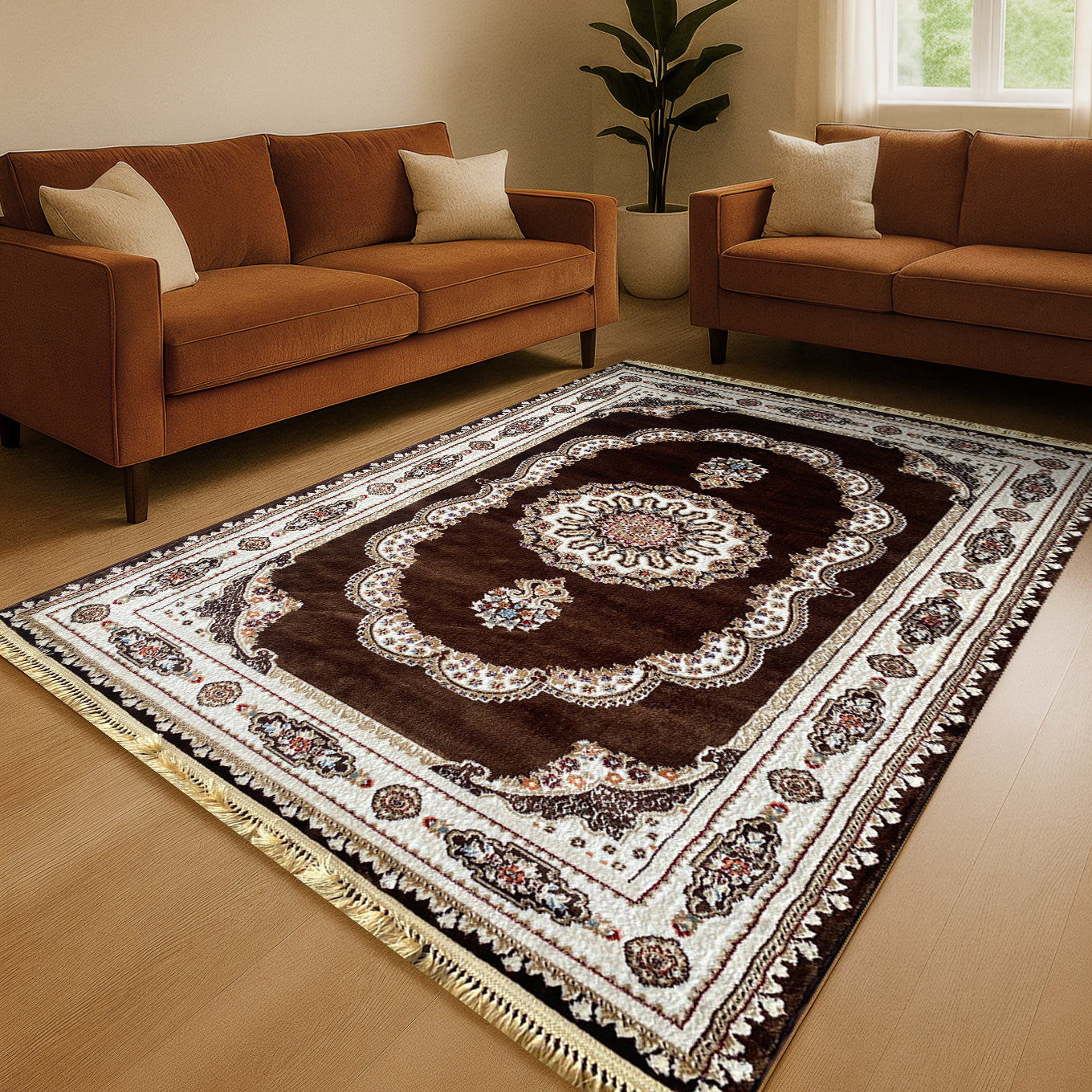 Holiday Oriental Brown Carpet