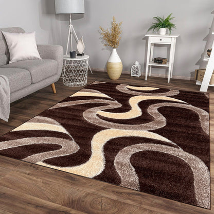 Shaggy Mivora Brown Carpet