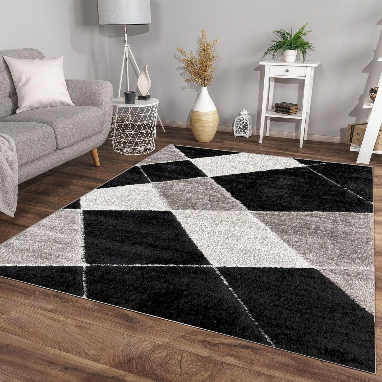 Shaggy Snuvin Grey Carpet