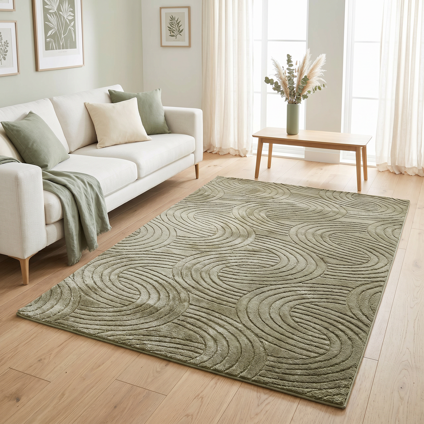 Antislip Beige Carpet