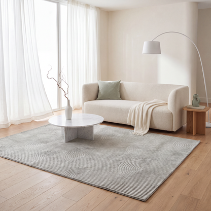 Delhi Silver Arc Carpet