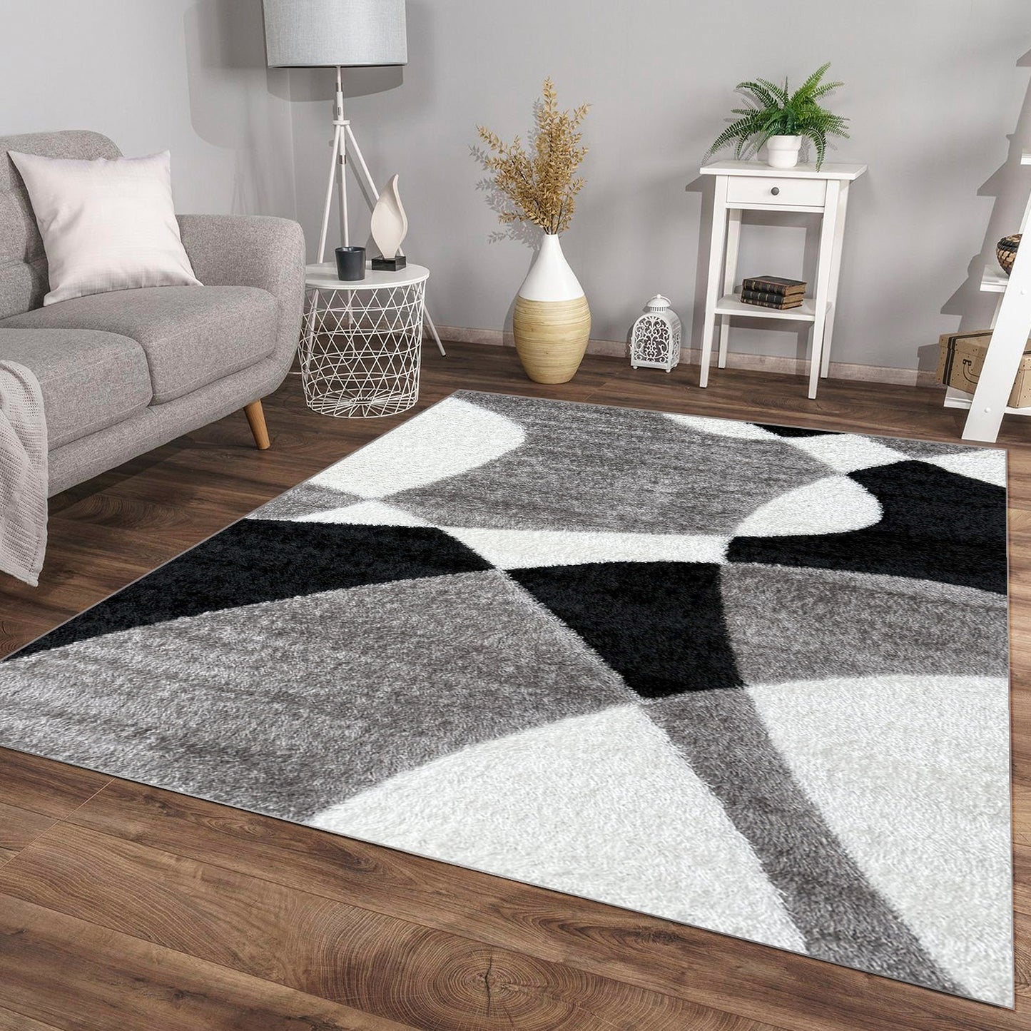 Shaggy Vellin Grey Carpet