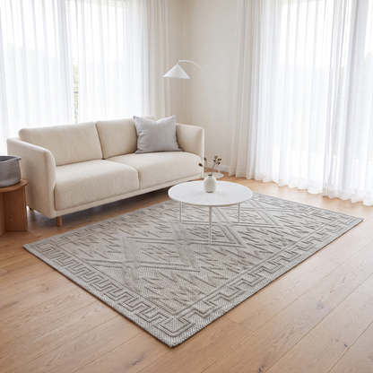 Jute Greek Trellis Carpet