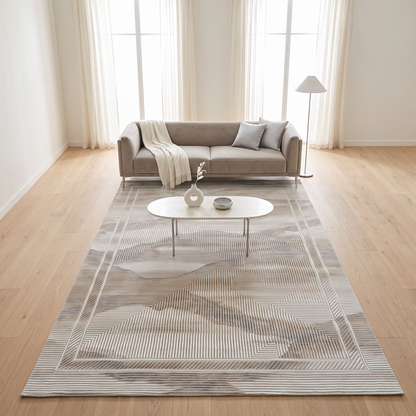 Nova Silver Maze Carpet