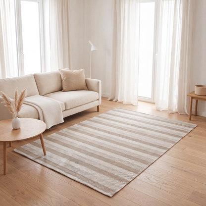 Jute Linen Stripe Carpet