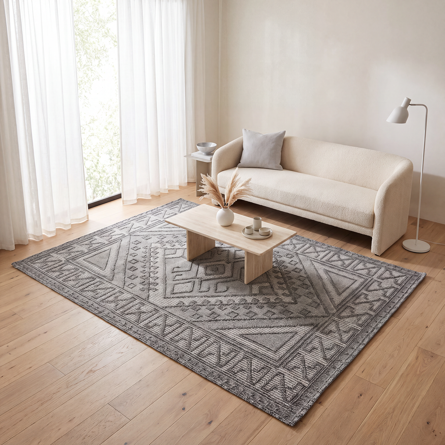 Jute Stone Tribal Carpet