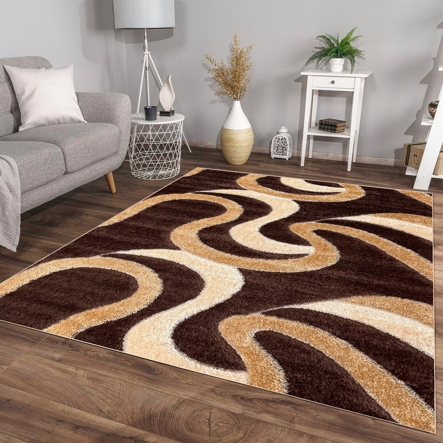 Shaggy Tuffel Gold Carpet