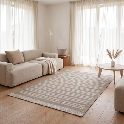 Jute Natural Pinstripe Carpet