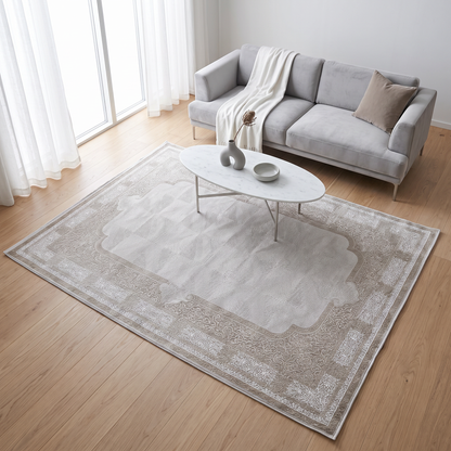 Nova Grey Medallion Carpet