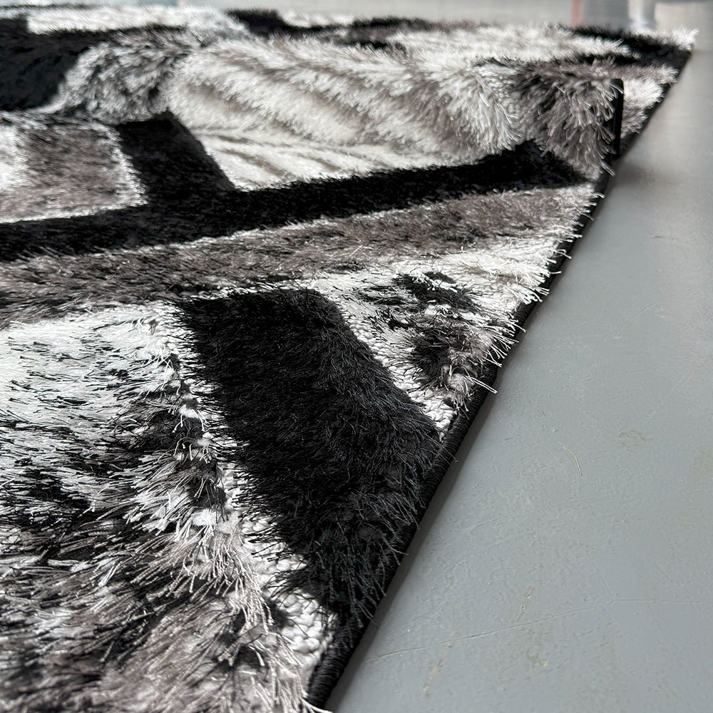 Shaggy Floska Black Carpet