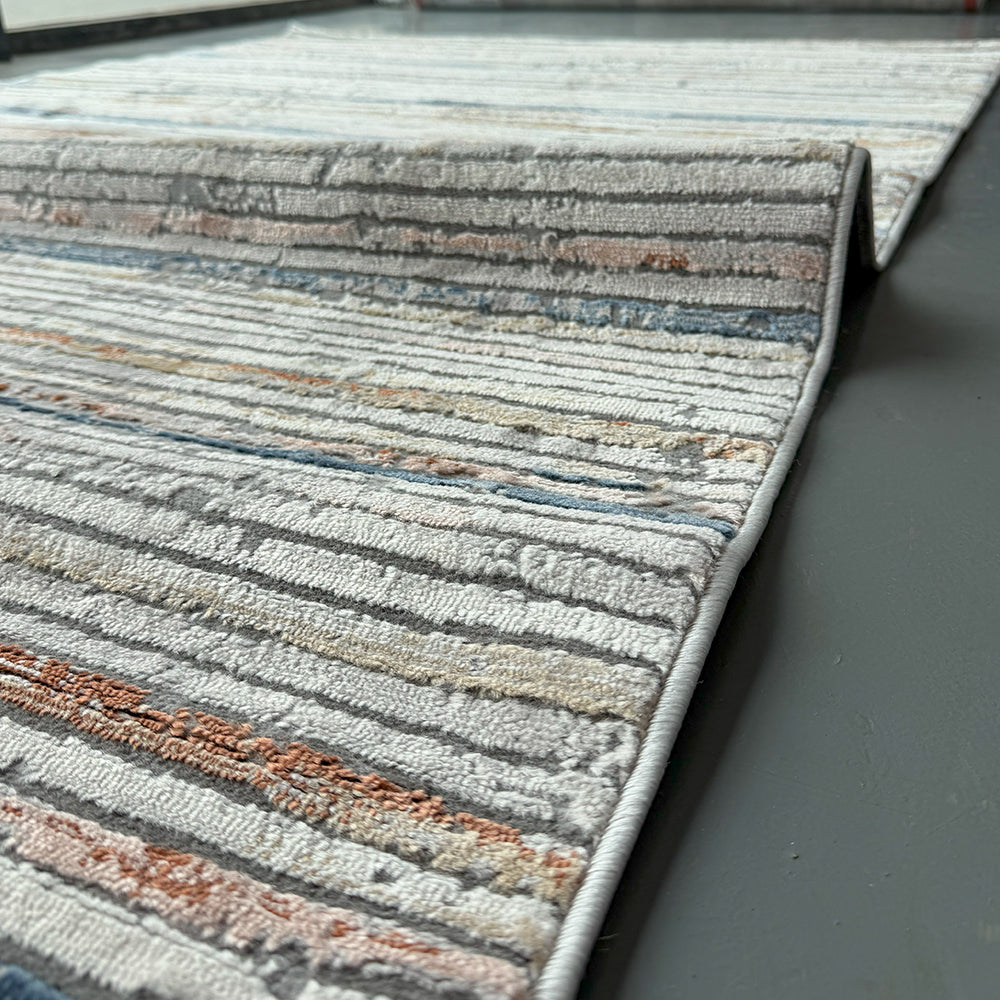 Rainbow Caelun Cream Grey Carpet