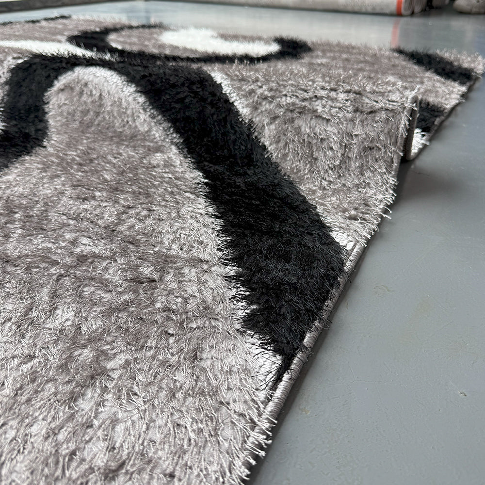 Shaggy Fluvia Grey Carpet