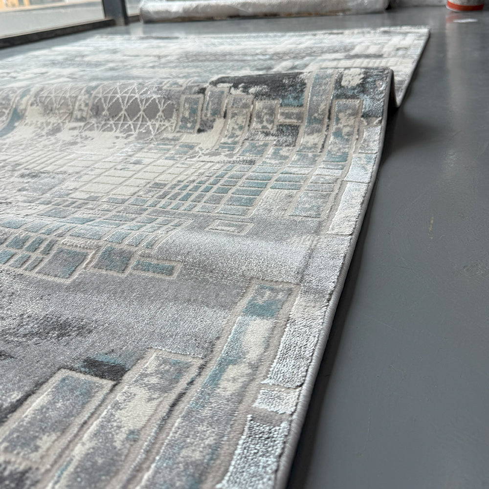 Lilla Orien Blue Grey Carpet
