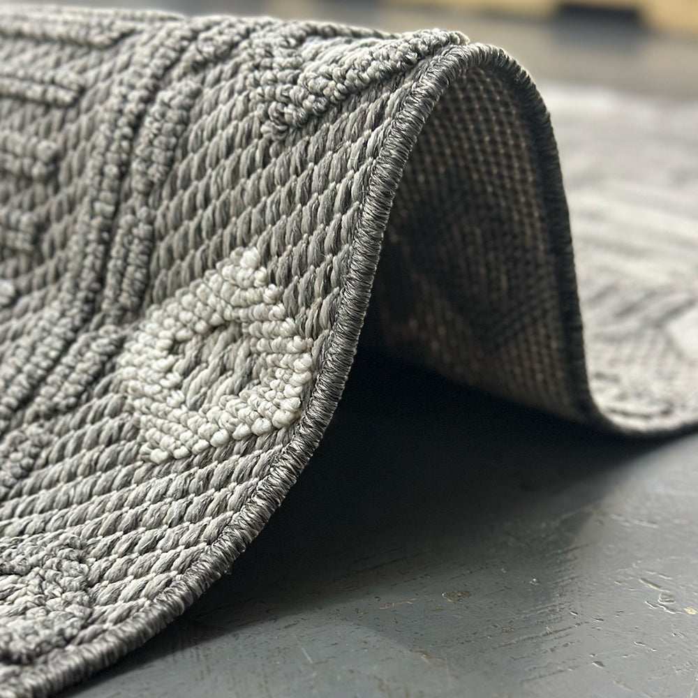 Jute Charcoal Maze Carpet