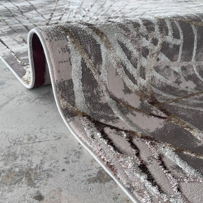Alin Abstract Silver Area Carpet