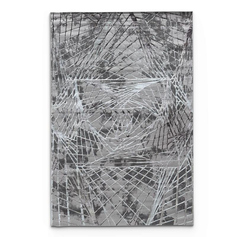 Alin Abstract Silver Area Carpet