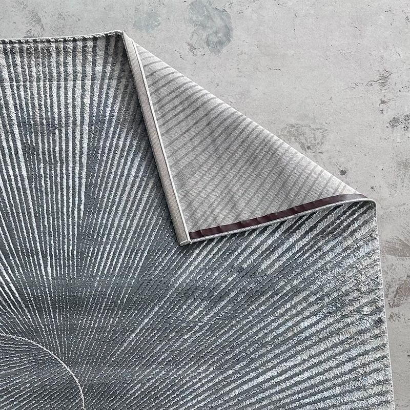 Alin Geometric Grey Area Carpet