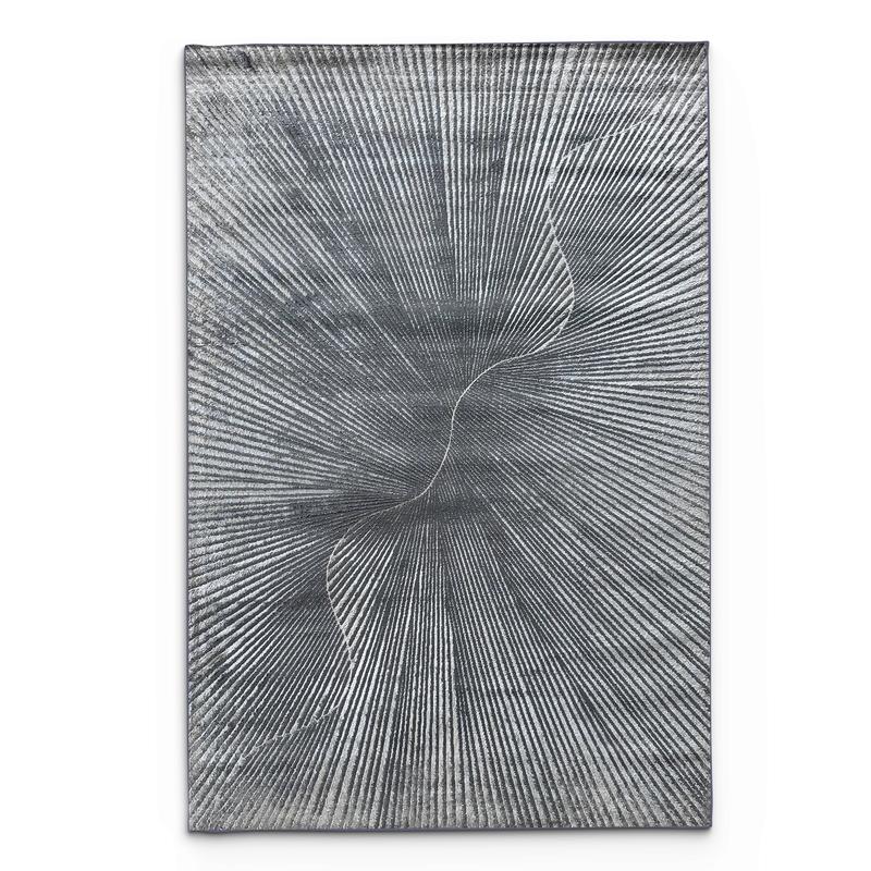 Alin Geometric Grey Area Carpet