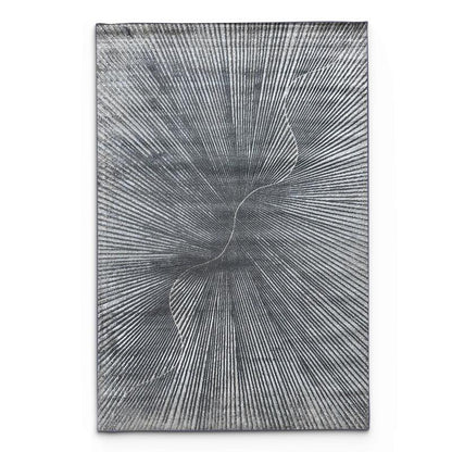 Alin Geometric Grey Area Carpet