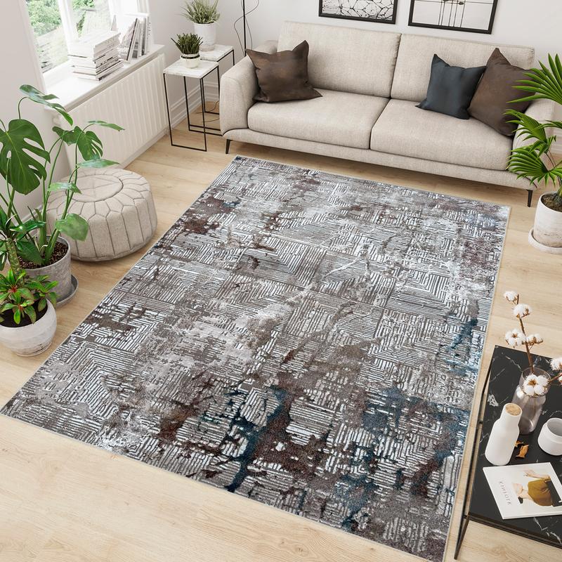 Artist Beige Crack Area Carpet