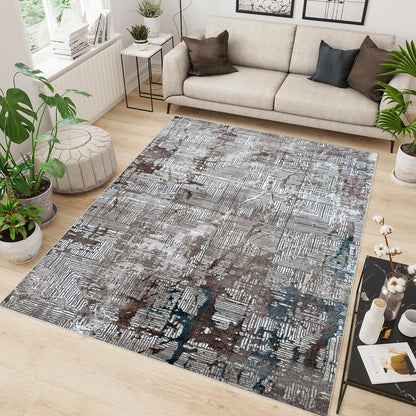 Artist Beige Crack Area Carpet