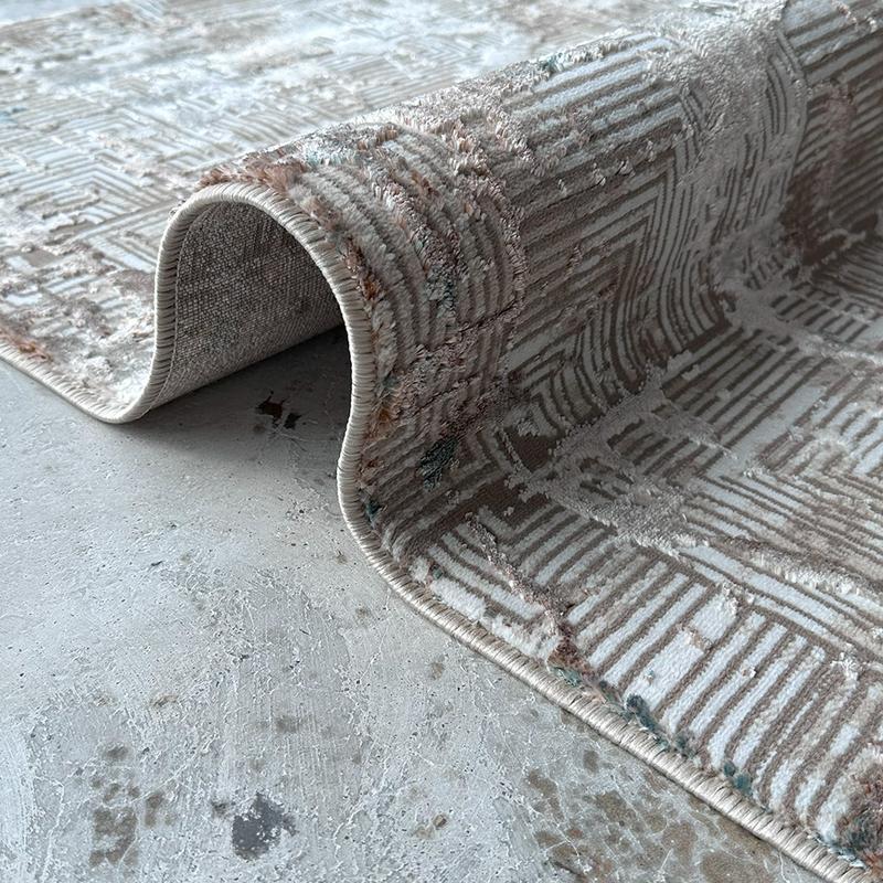 Artist Beige Crack Area Carpet