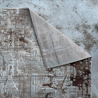 Artist Beige Crack Area Carpet