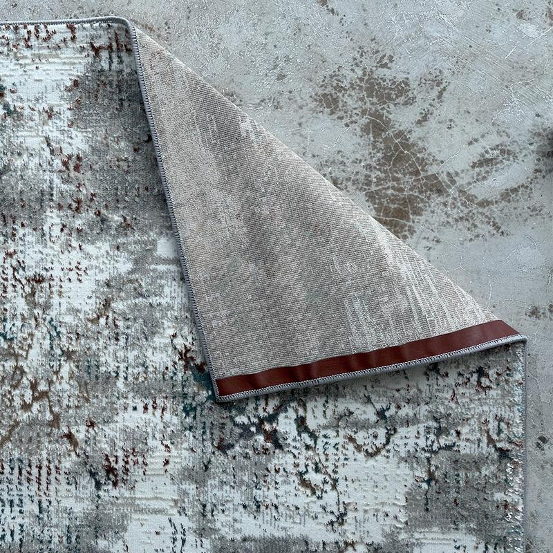 Artist Grey Abstract Area Carpet