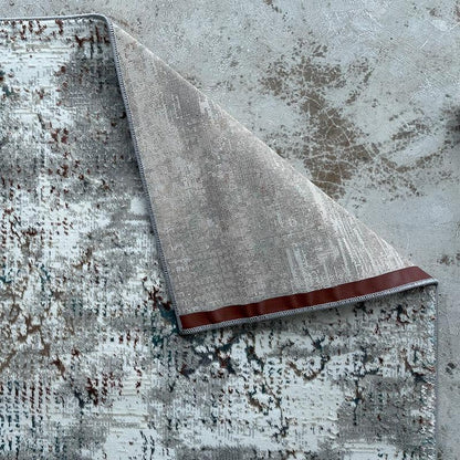 Artist Grey Abstract Area Carpet