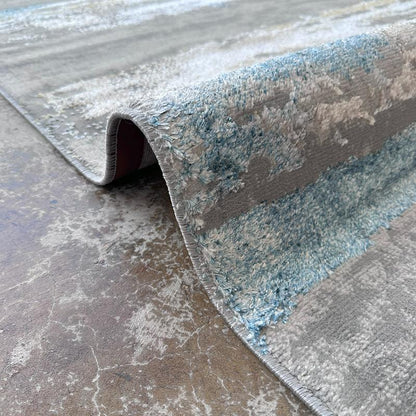 Ikon Abstract Blue Area Carpet