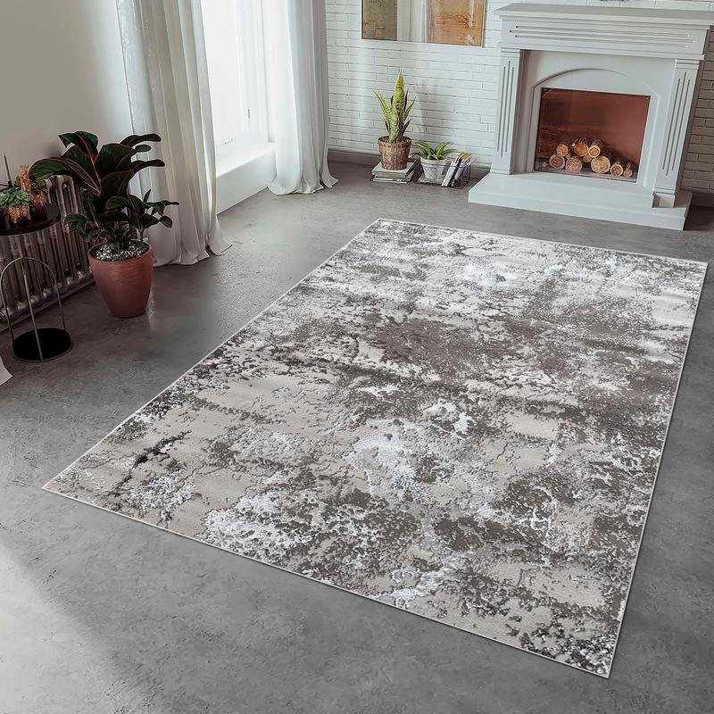 Ikon Abstract Hole Brown Area Carpet