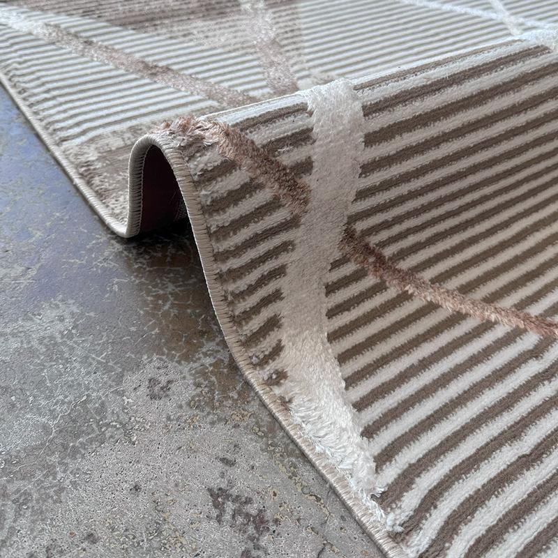 Ikon Brown Line Area Carpet