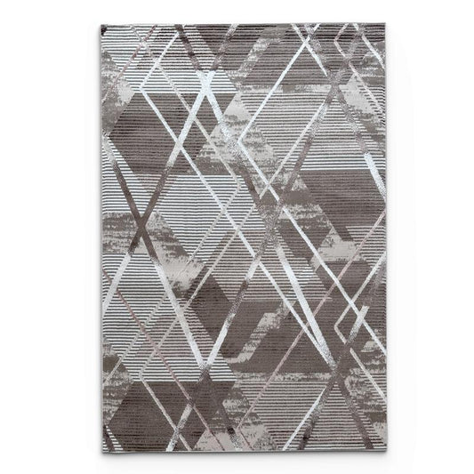 Ikon Brown Line Area Carpet