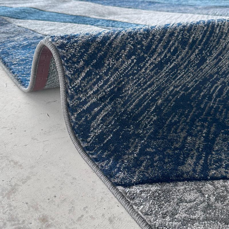 Moyo Blue Dream Line Area Carpet