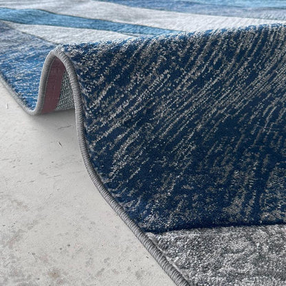 Moyo Blue Dream Line Area Carpet